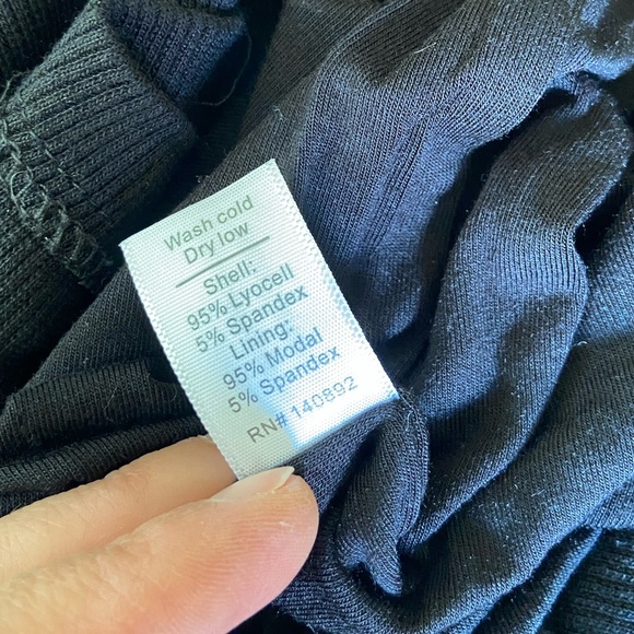 Marine Layer Lexi Rib Long Sleeve Midi Dress in Black - Picture 14 of 15